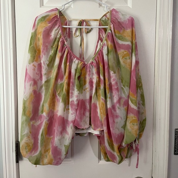 Nwt Boutique P Cill colorful blouse size extra small - Picture 7 of 7